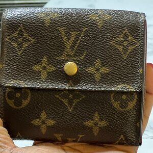 Authentic Louis Vuitton Wallet Portefeuille Elise Browns Monogram